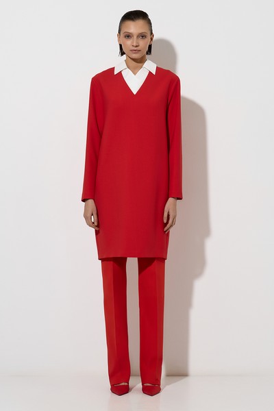 Платье VASSA&Co, пол женский, цвет красный