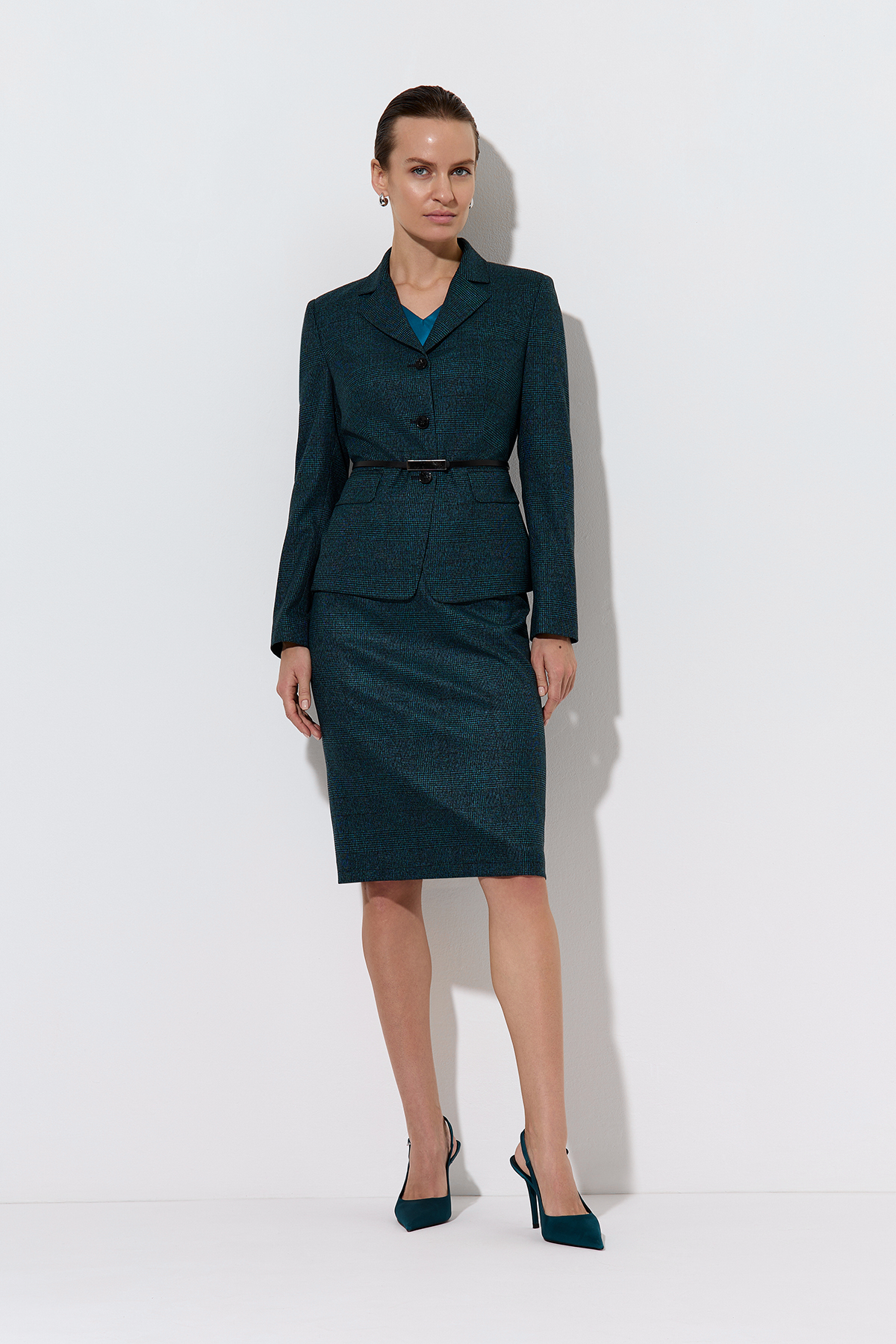 Юбка VASSA&Co, пол женский, цвет зеленый