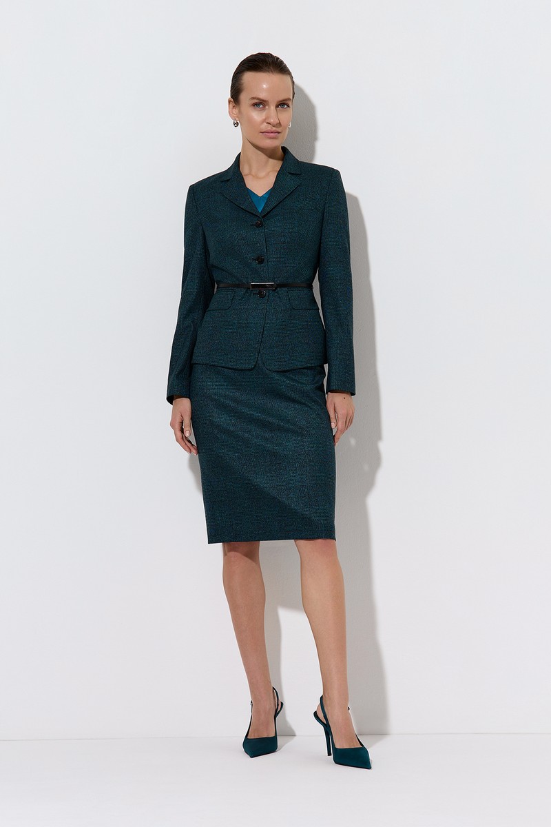 Skirt VASSA&Co, пол female, цвет зеленый