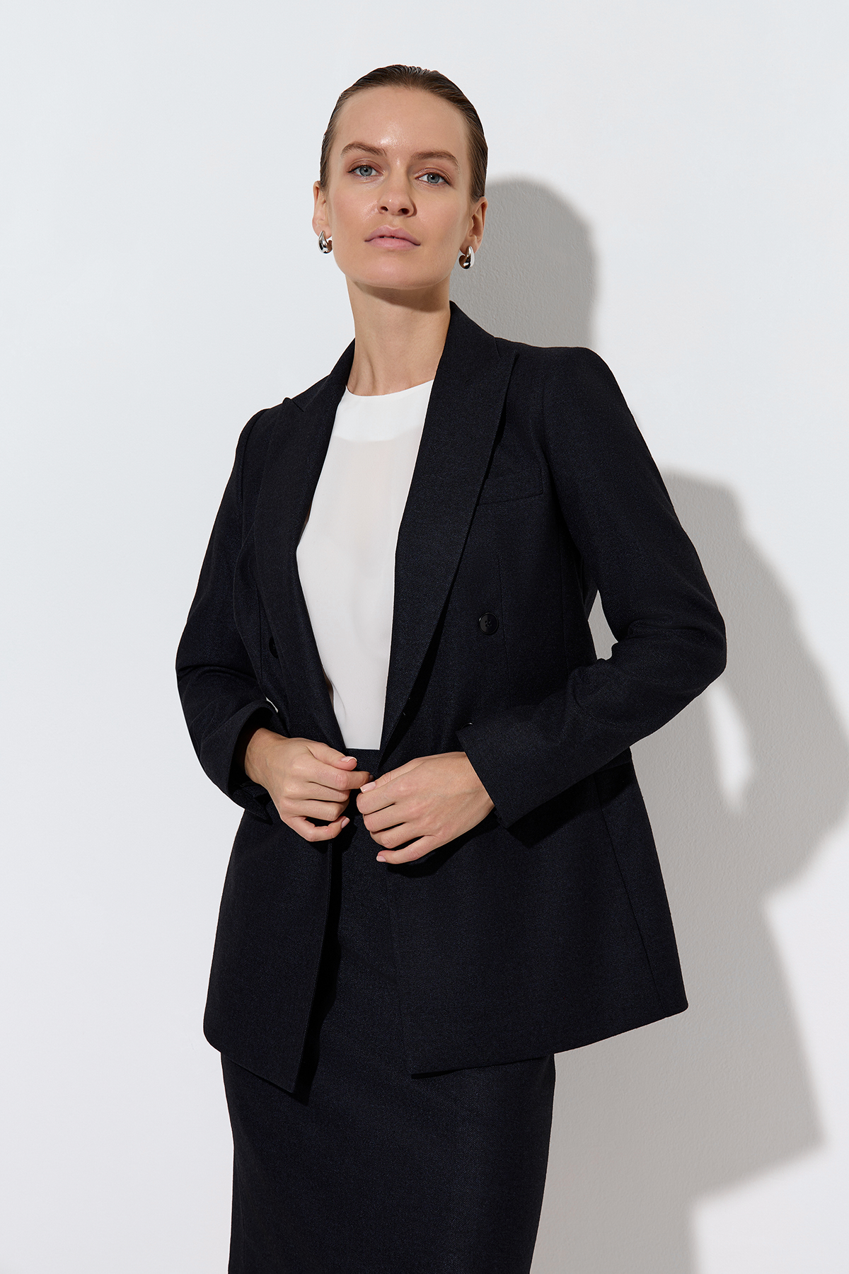 Жакет VASSA&Co, пол женский, цвет синий