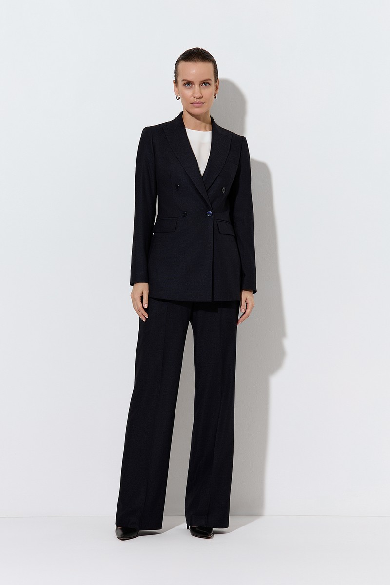 Брюки VASSA&Co, пол женский, цвет синий