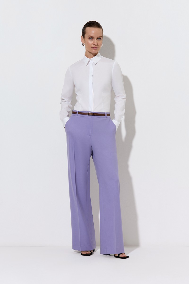 Брюки , пол женский, цвет фиолетовый