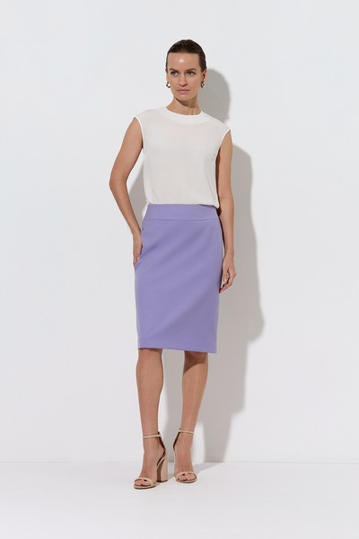 Юбка-карандаш VASSA&Co, пол женский, цвет фиолетовый