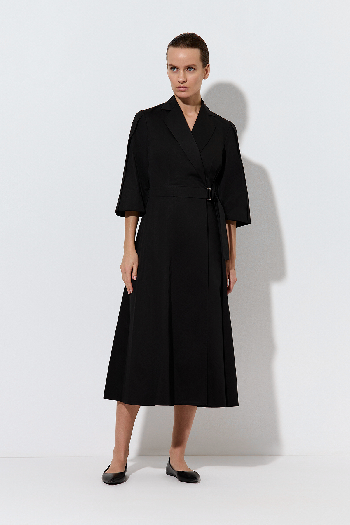 Платье , пол женский, цвет черный