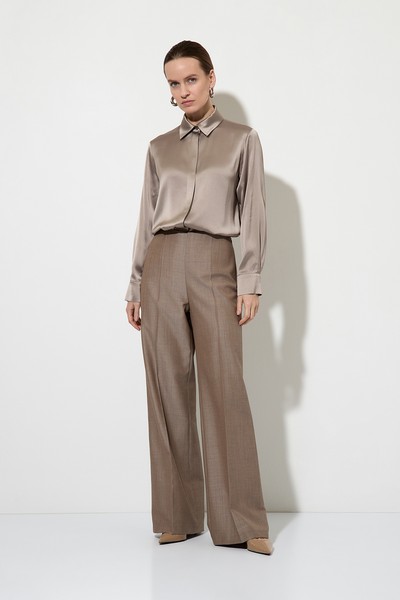 Брюки VASSA&Co, пол женский, цвет коричневый