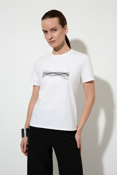 Футболка VASSA CODE, пол женский, цвет белый