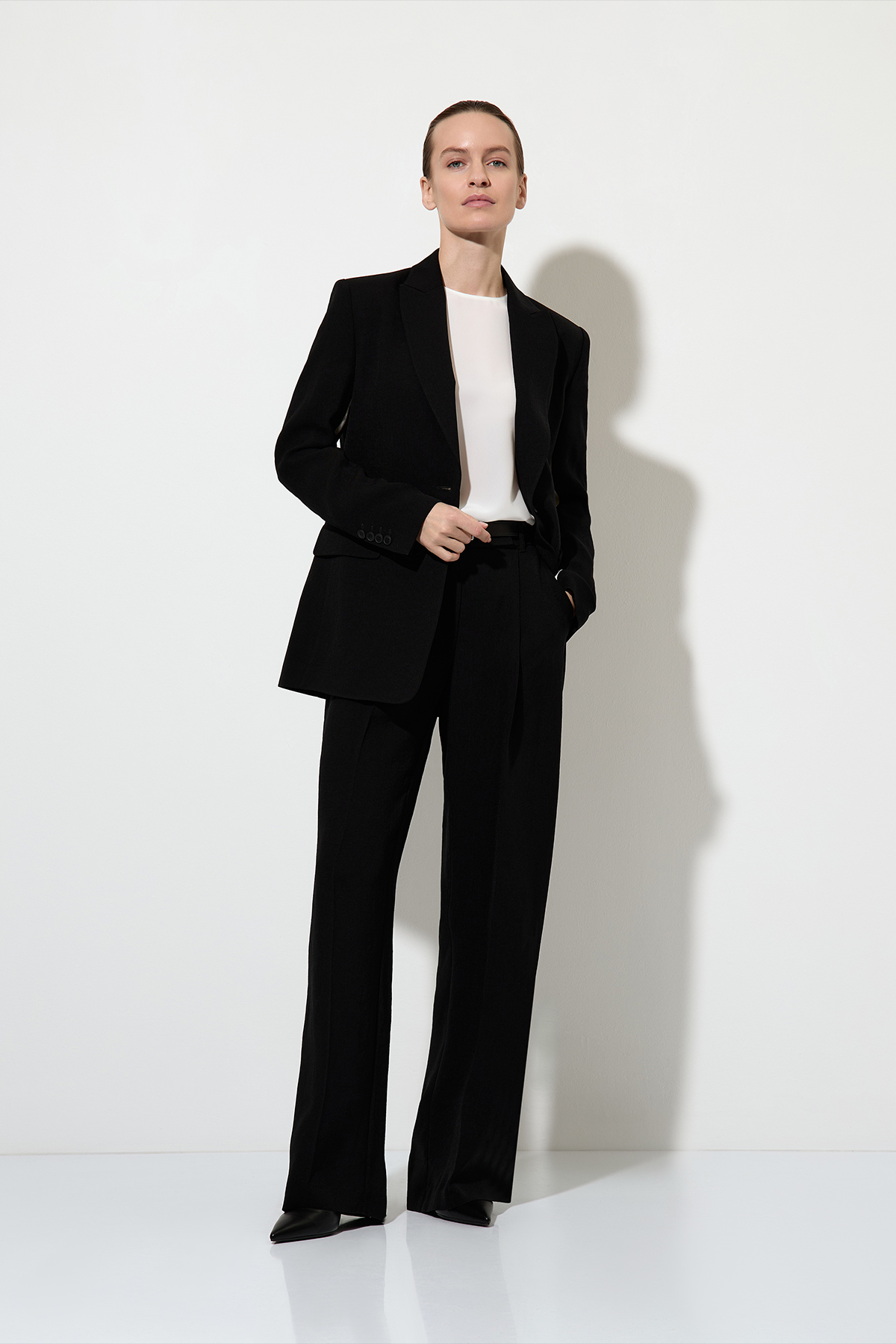 Trousers , пол female, цвет black