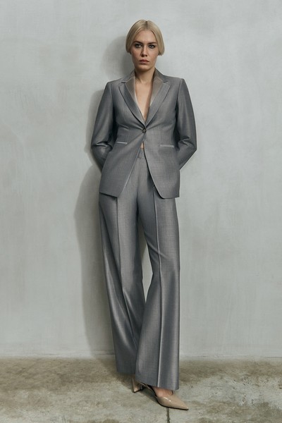 Брюки VASSA&Co, пол женский, цвет серый