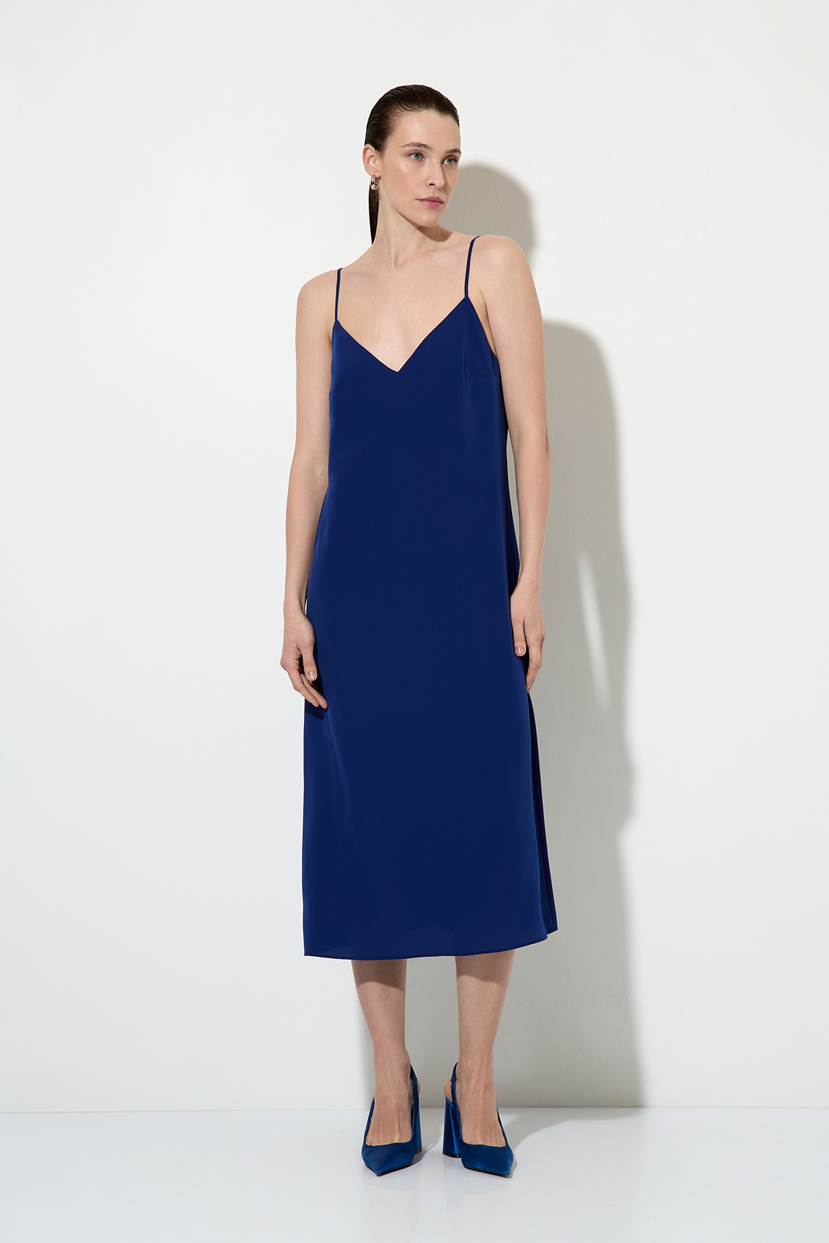 Combination dress , пол female, цвет синий