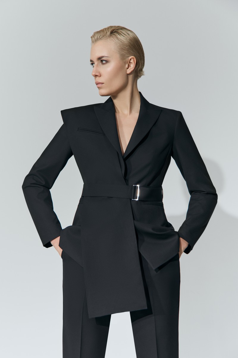 Jacket , пол female, цвет black