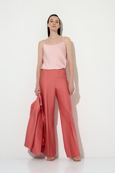 Trousers VASSA&Co, пол female, цвет pink