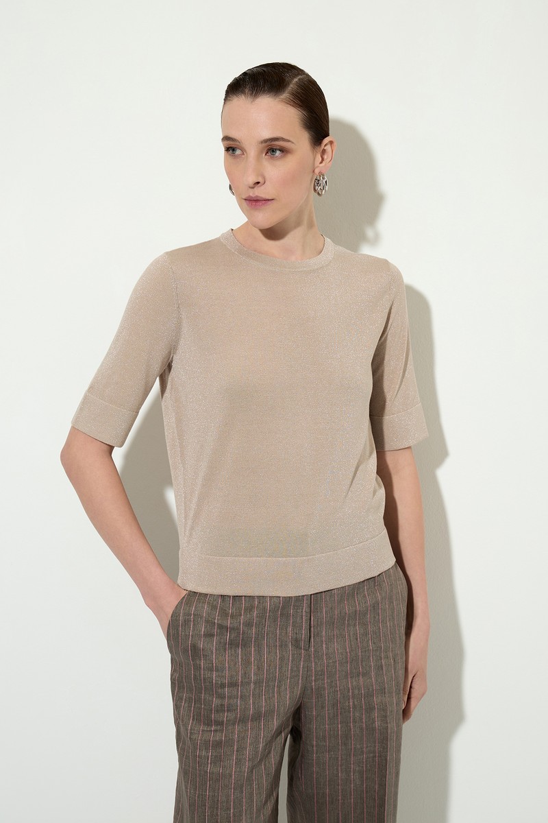 Top VASSA&Co, пол female, цвет бежевый