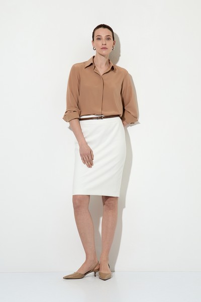Skirt VASSA&Co, пол female, цвет white