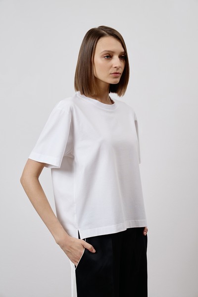 Футболка VASSA CODE, пол female, цвет white