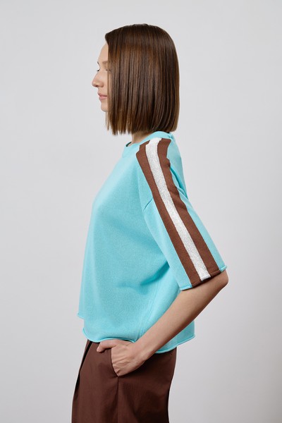 Джемпер VASSA CODE, пол female, цвет голубой