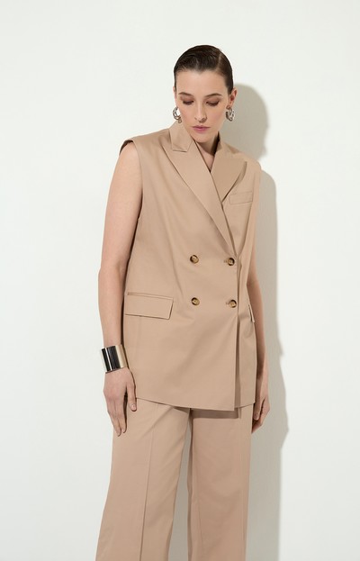 Vest VASSA&Co, пол female, цвет бежевый