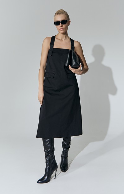 Платье-сарафан VASSA&Co, пол женский, цвет черный