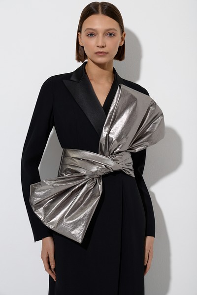 Пояс-бант VASSA&Co, пол женский, цвет серый