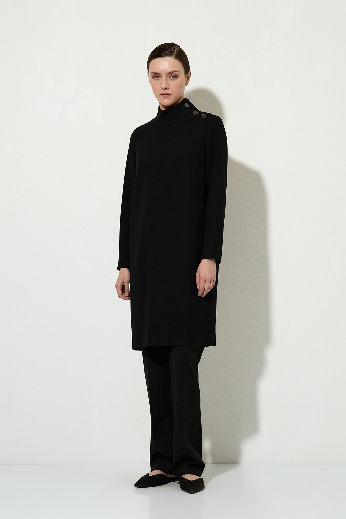 Платье VASSA&Co, пол женский, цвет черный