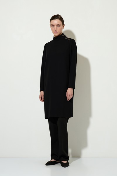 Платье VASSA&Co, пол женский, цвет черный