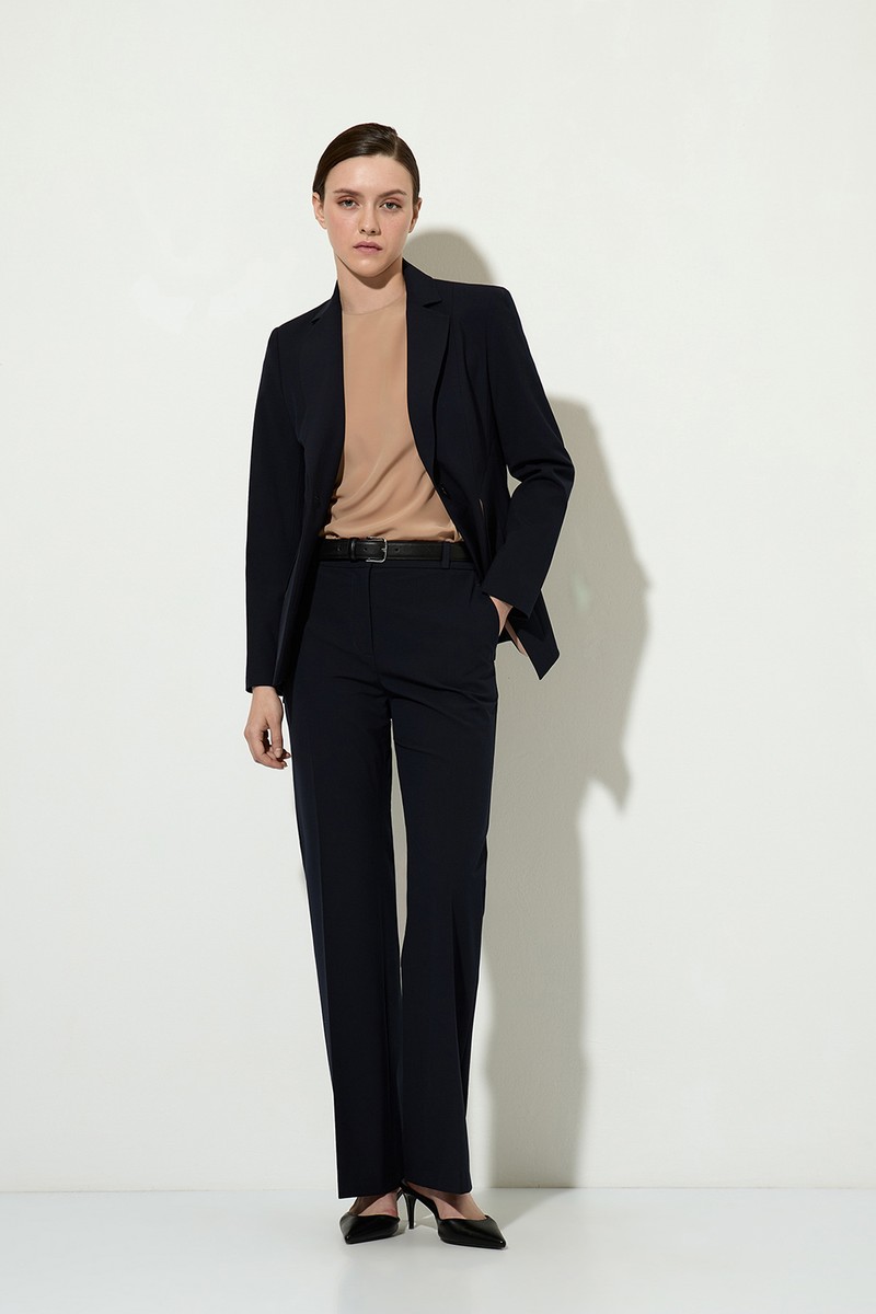 Брюки VASSA&Co, пол женский, цвет синий