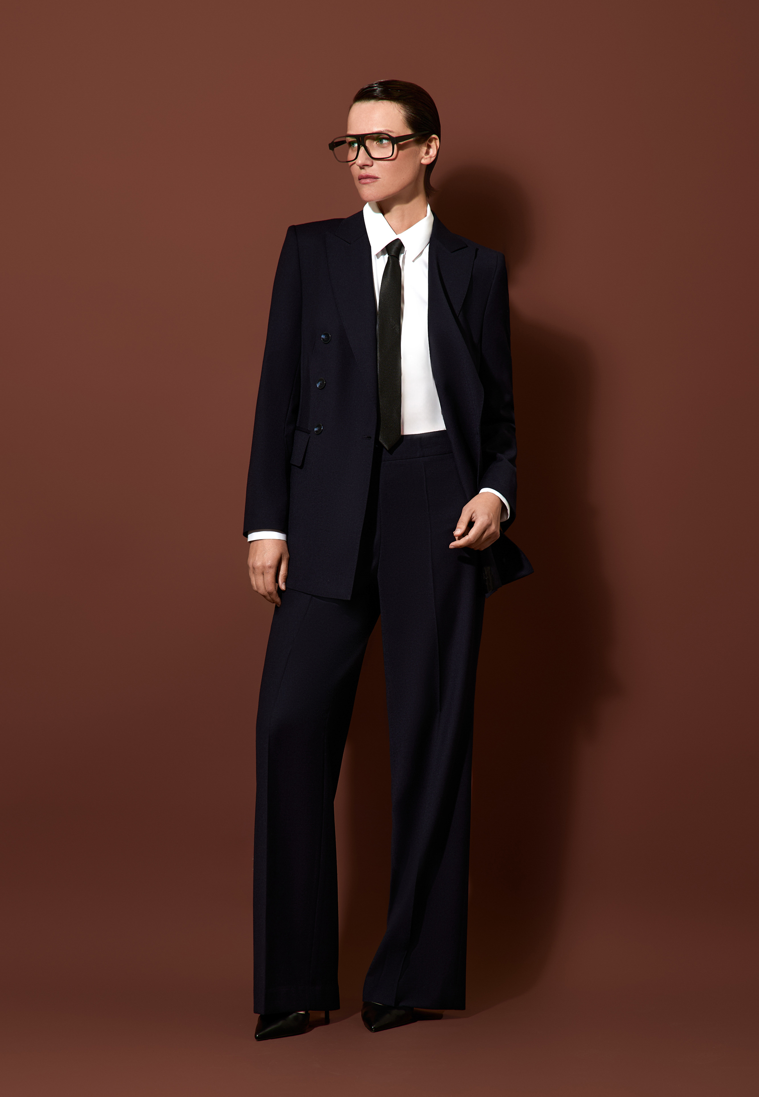 Двубортный жакет VASSA&Co, пол женский, цвет синий