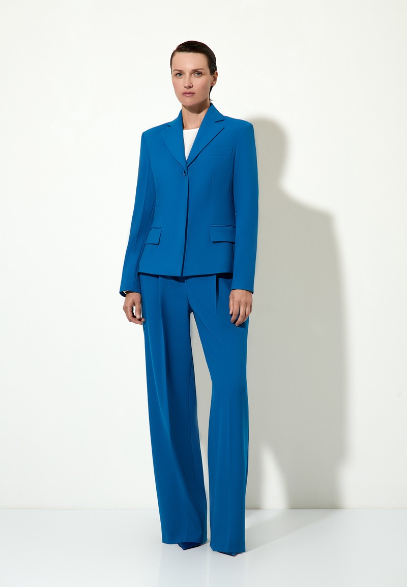 Жакет с супатной застежкой VASSA&Co, пол женский, цвет синий