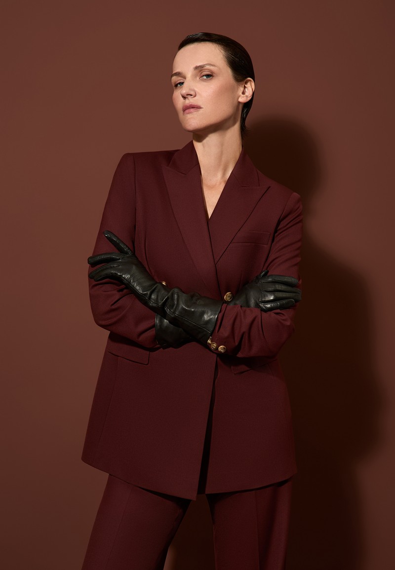 Жакет приталенного силуэта VASSA&Co, пол female, цвет brown