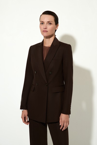 Жакет классический VASSA&Co, пол женский, цвет коричневый