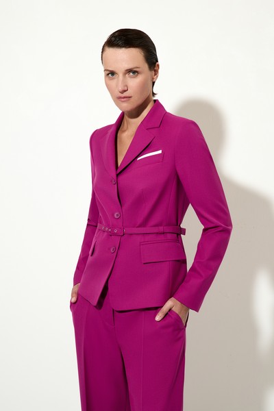 Жакет женский укороченный VASSA&Co, пол женский, цвет фиолетовый