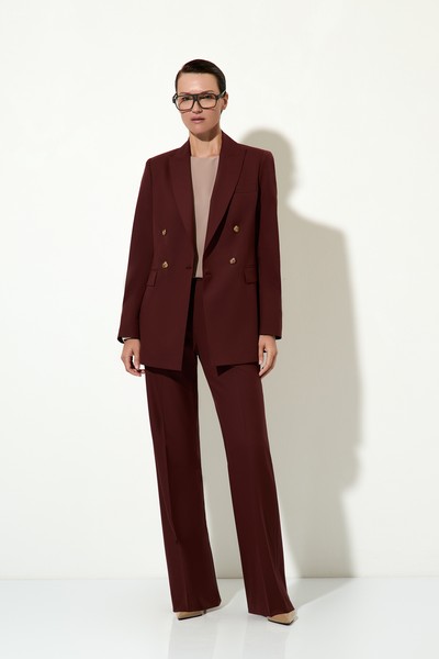 Брюки классические прямые VASSA&Co, пол female, цвет brown