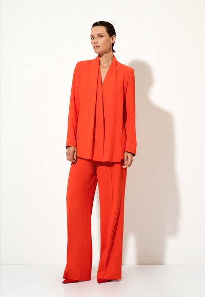 Брюки VASSA&Co, пол женский, цвет красный