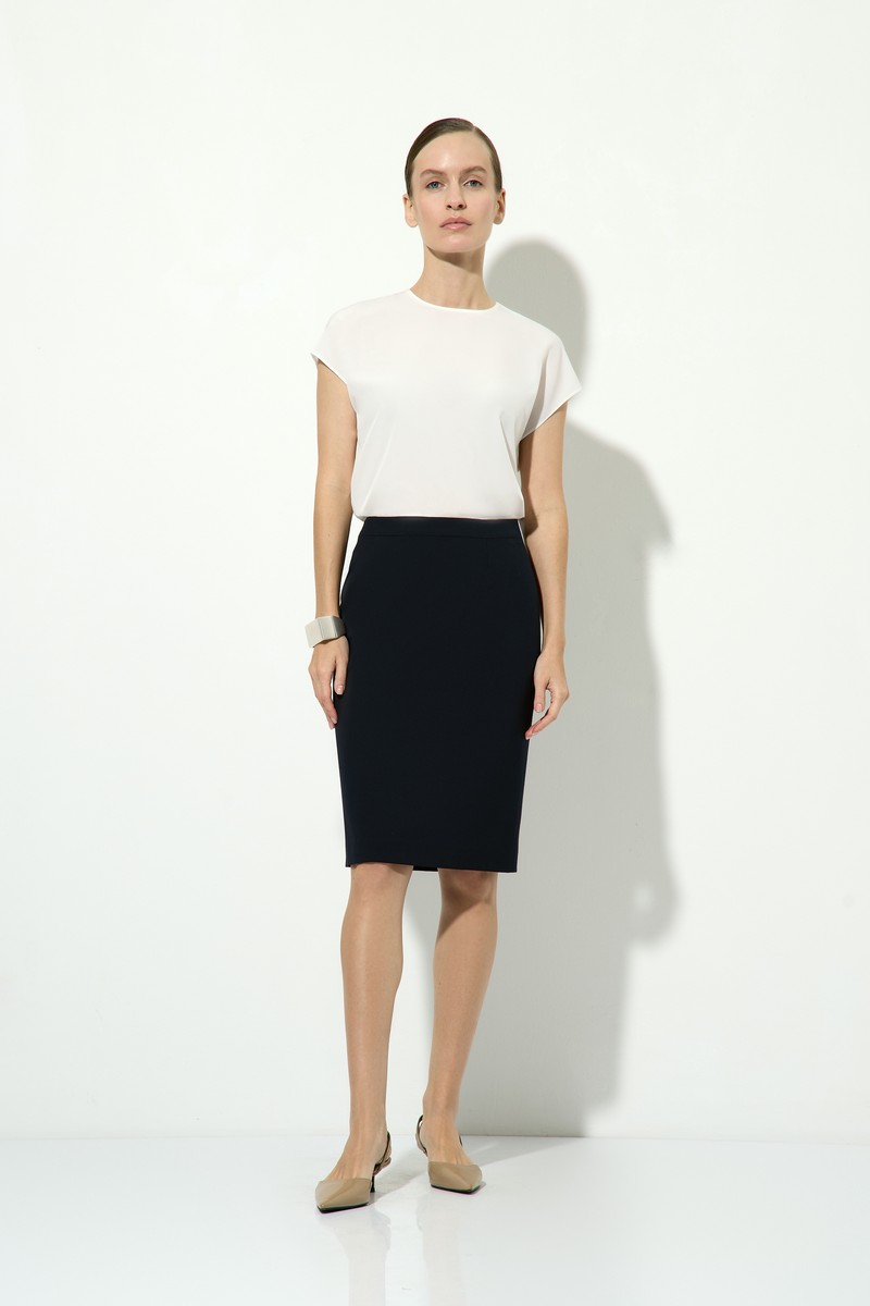 Юбка-карандаш VASSA&Co, пол женский, цвет синий