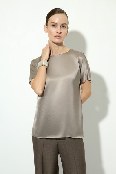 Блузка VASSA&Co, пол женский, цвет серый