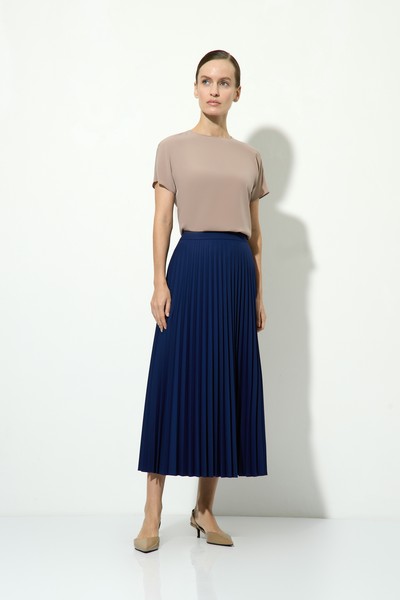 Юбка плиссированная VASSA&Co, пол женский, цвет синий