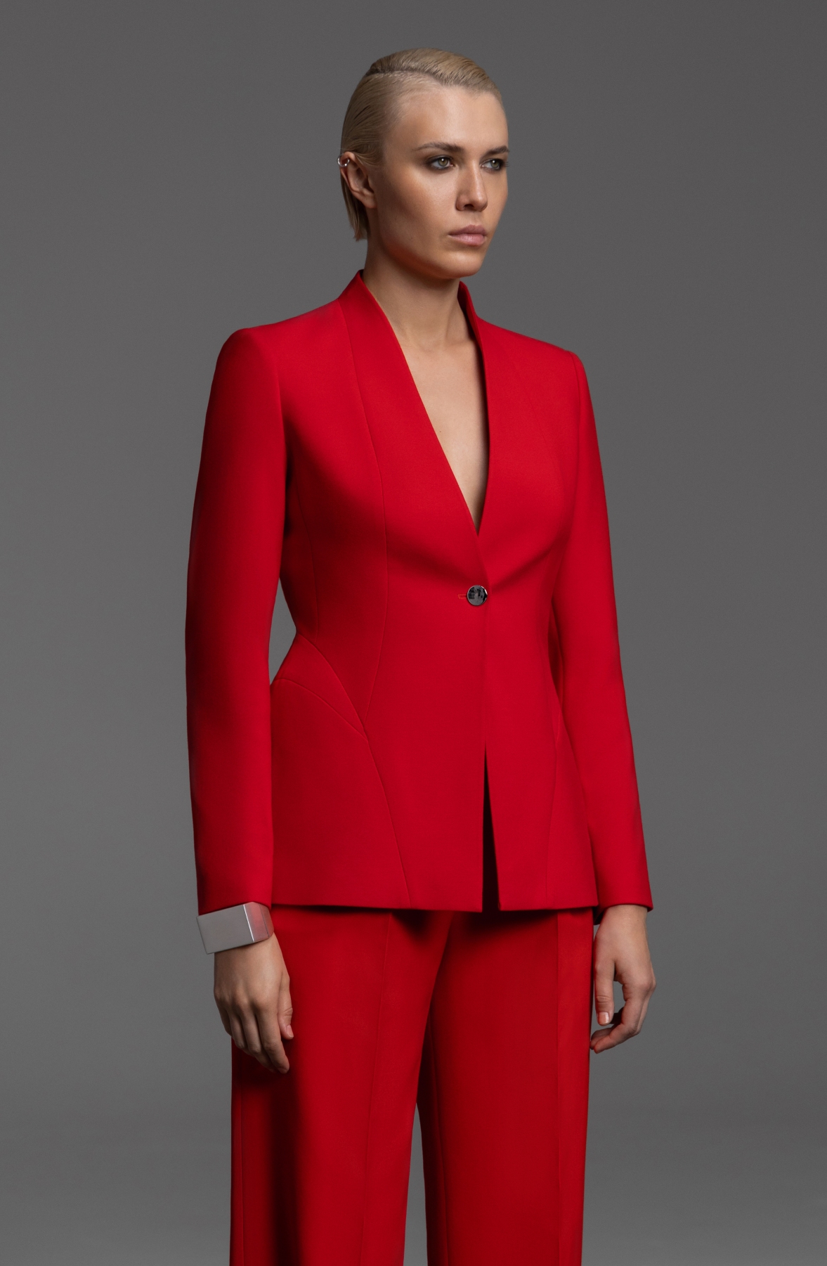 Жакет женский приталенный VASSA&Co, пол женский, цвет красный
