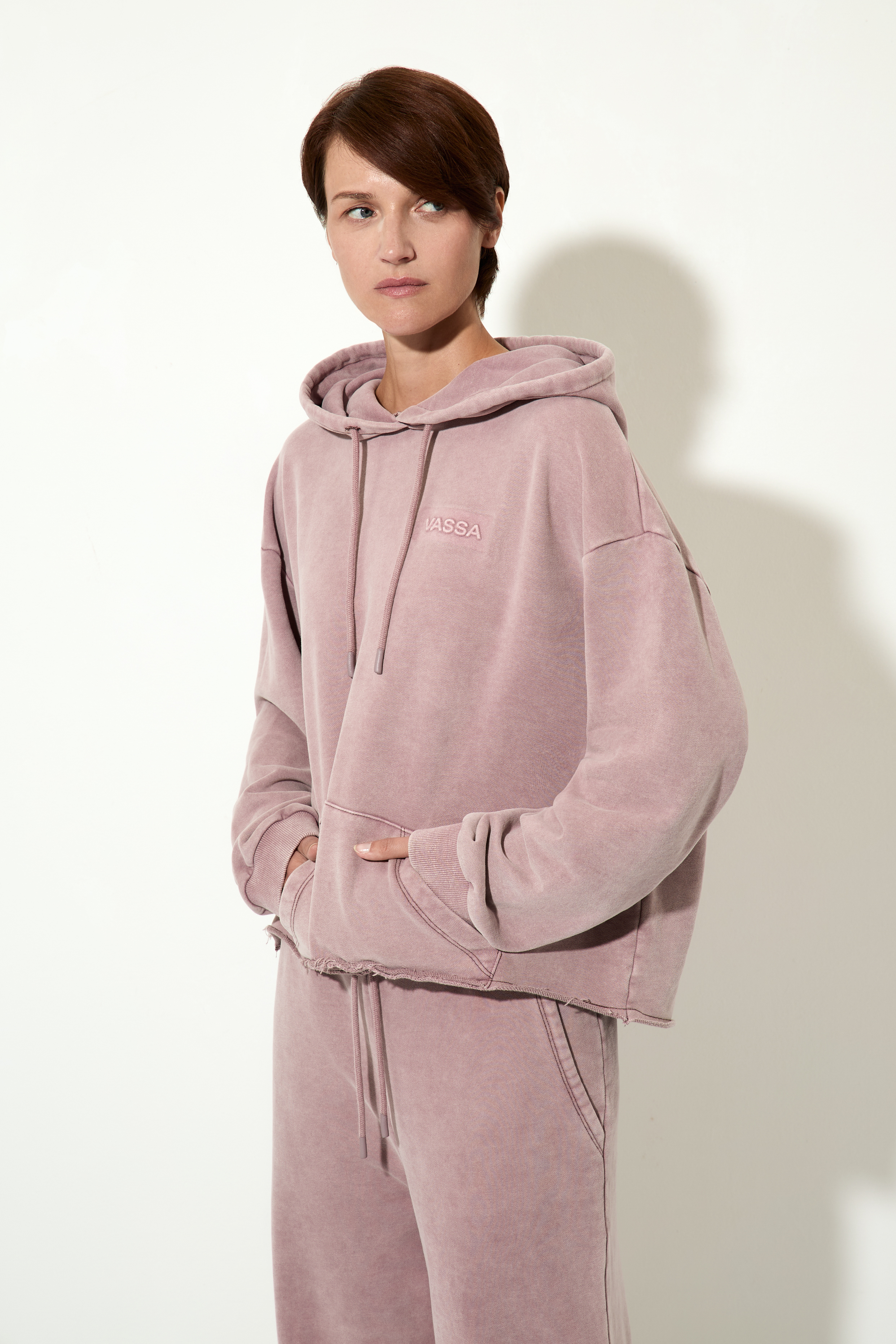 Худи сиреневого цвета VASSA CODE, пол female, цвет purple