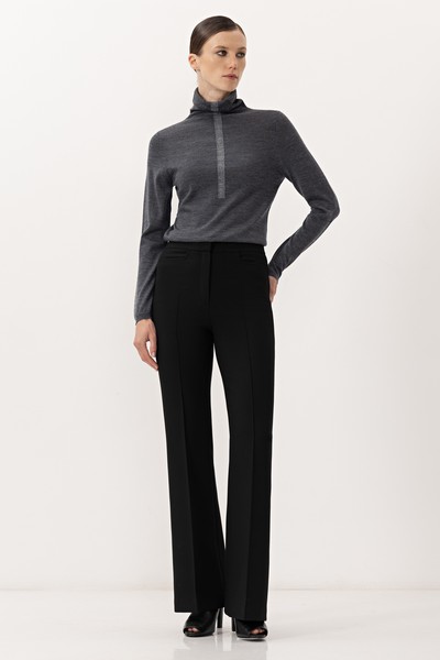 Водолазка из шерсти VASSA&Co, пол female, цвет серый