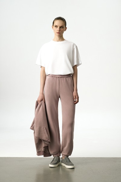 Брюки-джоггеры VASSA CODE, пол женский, цвет сиреневый