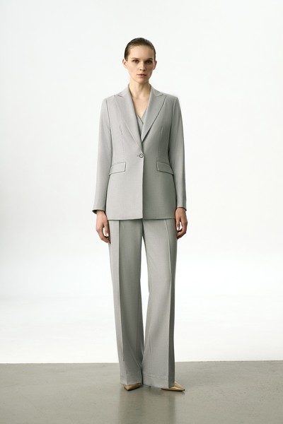 Жакет жемчужного цвета VASSA&Co, пол женский, цвет серый