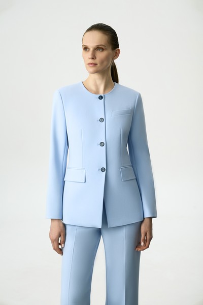 Жакет небесно-голубой VASSA&Co, пол женский, цвет голубой