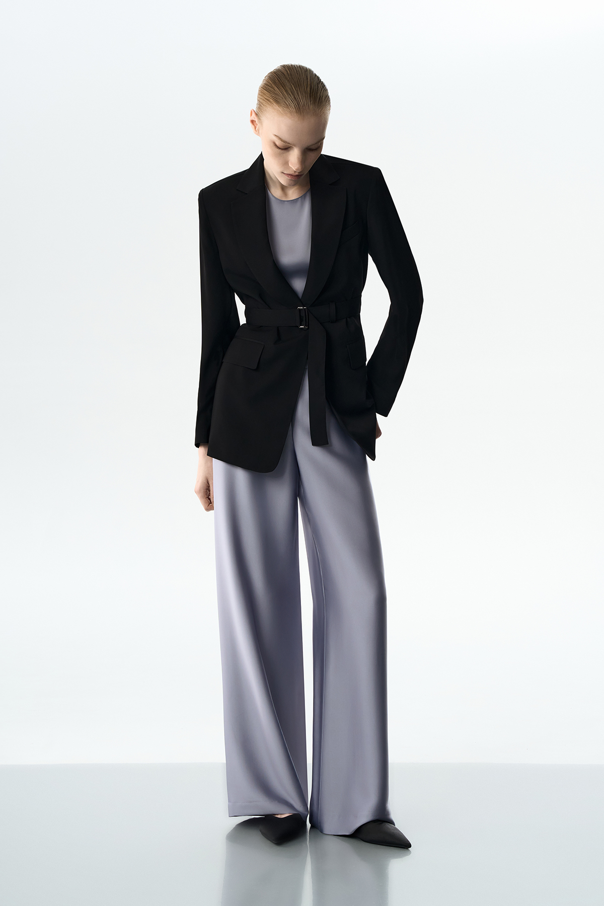 Жакет с облегченной спинкой VASSA&Co, пол female, цвет black