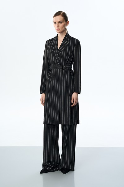 Жакет удлиненный VASSA&Co, пол женский, цвет черный