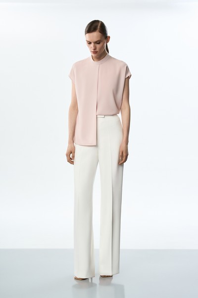 Блузка розовая VASSA&Co, пол женский, цвет розовый