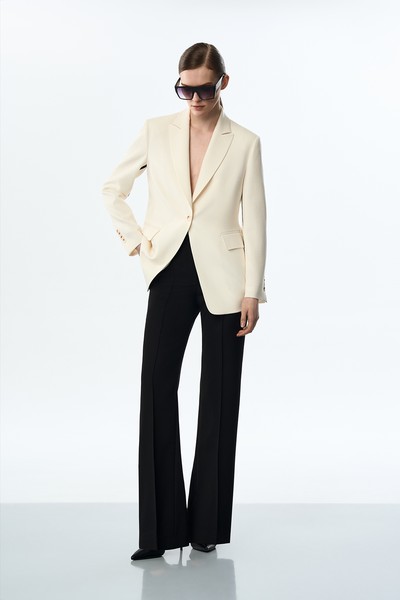 Жакет с контрастными вставками VASSA&Co, пол женский, цвет белый