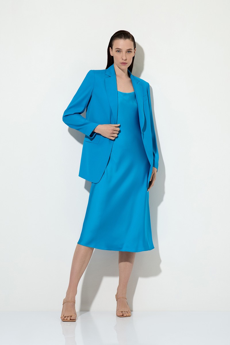 Жакет с облегченной спинкой VASSA&Co, пол женский, цвет голубой