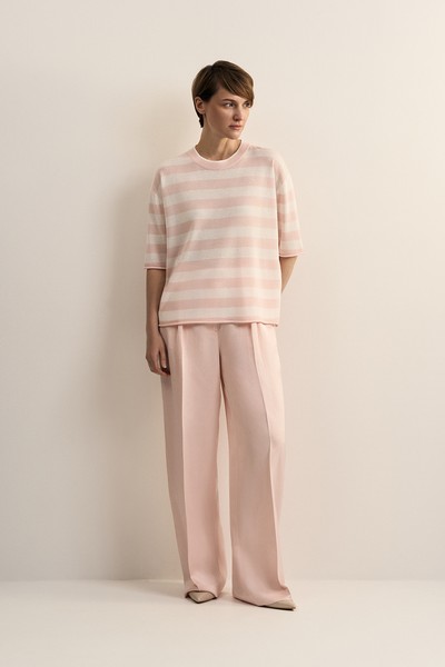 Джемпер из вискозы и шёлка VASSA CODE, пол female, цвет purple