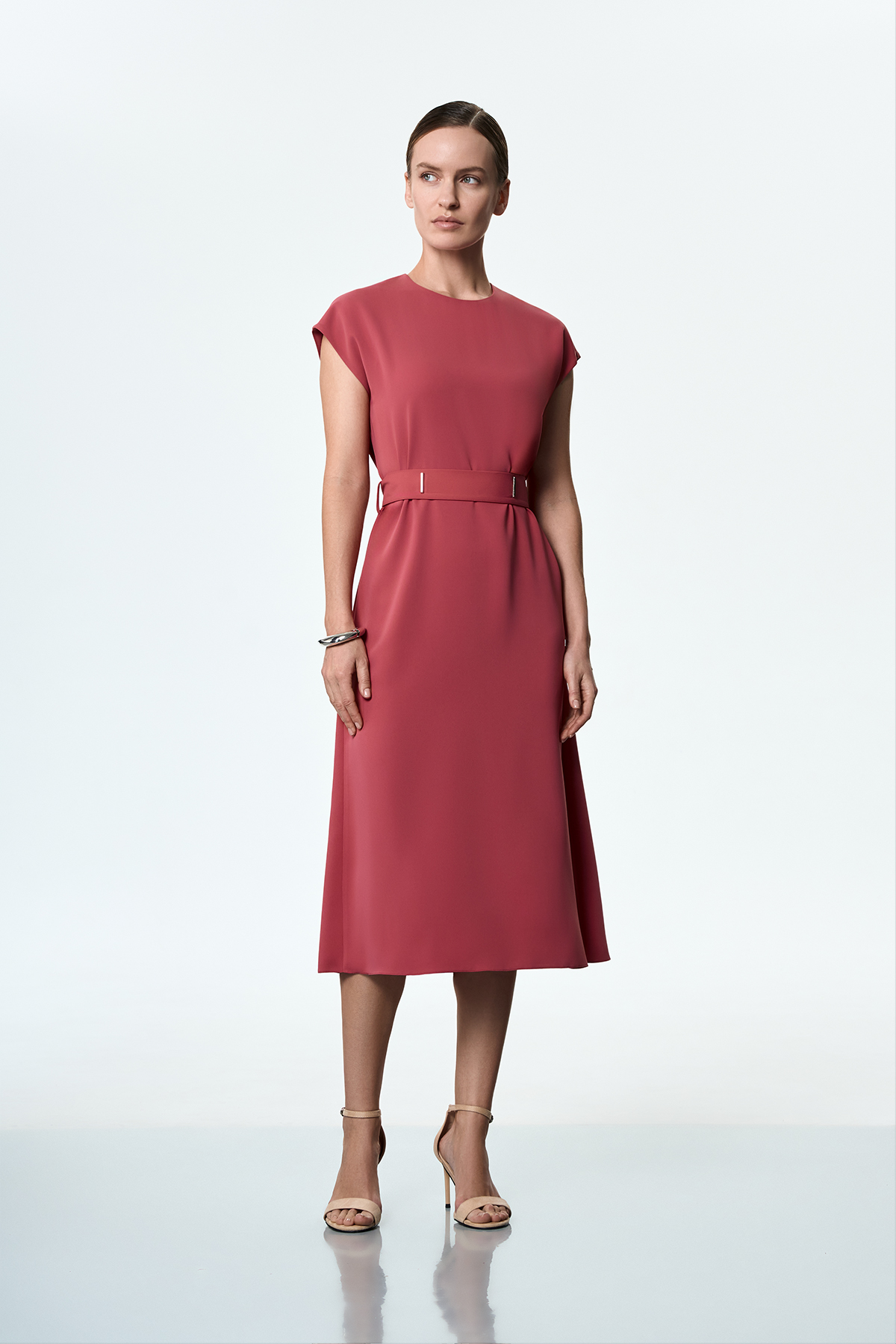 Платье розовое VASSA&Co, пол женский, цвет розовый