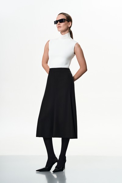 Юбка VASSA&Co, пол female, цвет black