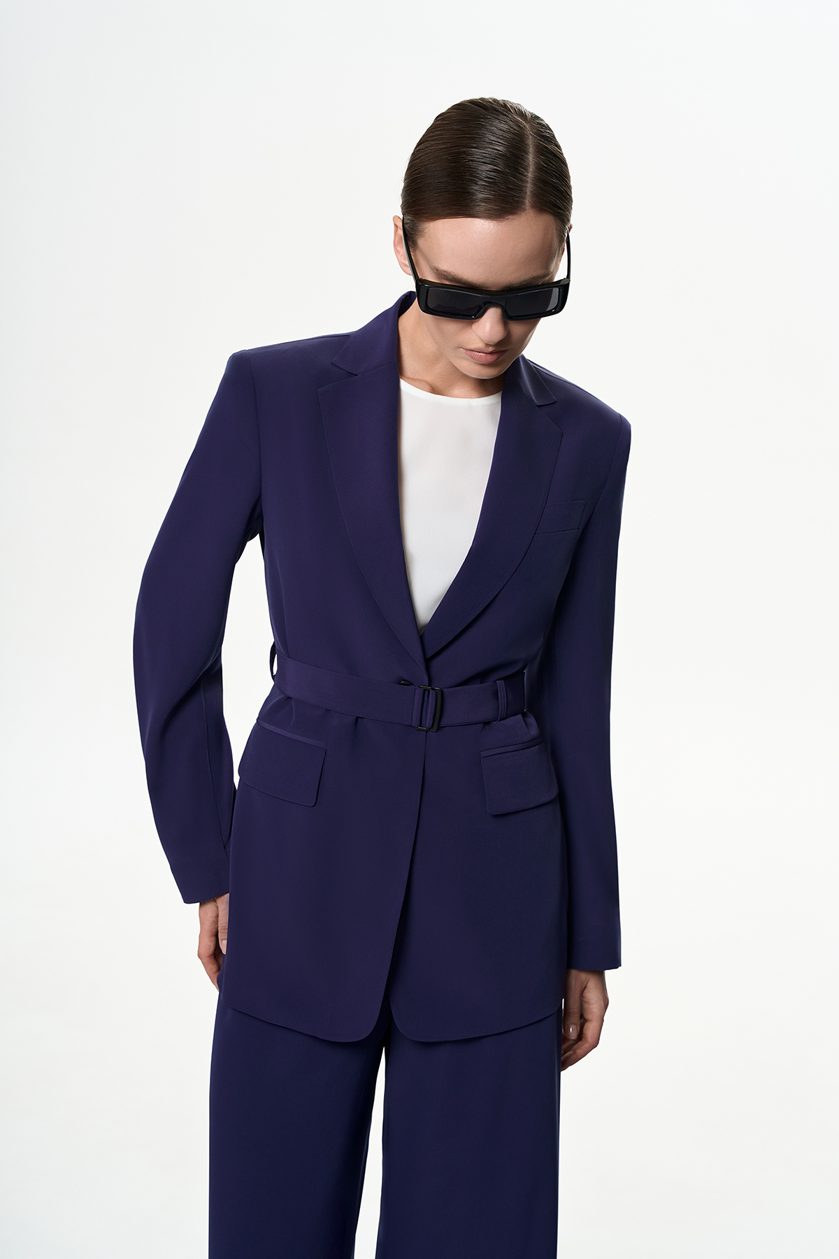 Жакет с облегченной спинкой VASSA&Co, пол женский, цвет синий